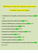 CPSI Exam 2023 STUDY BUNDLE (COMPLETE PACKAGE)(Verified Answers)