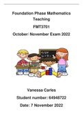 FMT3701 Final Online Exam 2022