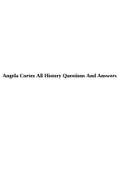 Angela Cortez All History Questions And Answers.