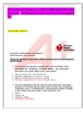 ACLS Exam Version A AND VERSAION B(Latest Version ) 50 Questions and Answers// Guaranteed A+