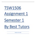 TSW1506 Assignment 1 Semester 1 2023