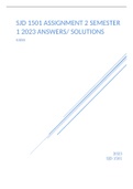SJD 1501 ASSESSMENT 2 SEMESTER 1 2023 ANSWERS/ SOLUTIONS