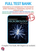 Test Bank For Fundamentals of Microbiology 11th Edition By Jeffrey Pommerville 9781284100952 Chapter 1-26 Complete Guide .