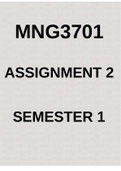 MNG3701 Assignment 2 Semester 1 2023