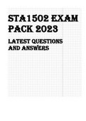 STA1502 EXAM PACK 2023