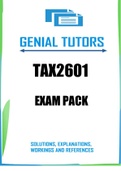 TAX2601 Exam Pack 2023