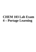 CHEM 103 Lab Exam 4 – Portage Learning