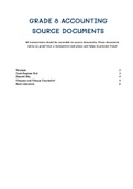 Grade 8 Accounting Source Documents