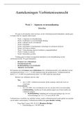 Aantekeningen Verbintenissenrecht (Week 1 t/m 6) - Hoorcolleges, Werkgroepen & Alle Jurisprudentie