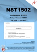 NST1502 Assignment 2 (COMPLETE ANSWERS) 2023 (789098)