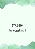 STA2604 - Forecasting II