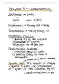 Chemistry 1211 / Chemistry I Thermochemistry Class Notes