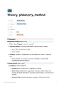 Roadmap video week 1 - theory, philosophy, method
