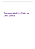 Rasmussen College Maternal Child Exam 1