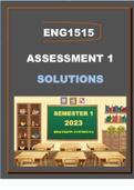 ENG1515 ASSSIGNMENT 01 SEMESTER 1 2023 QUESTIONS AND SOLUTIONS
