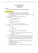 Anatomy Integumentary System and Bones Study Guide