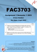 FAC3703 Assignment 1 Semester 1 2023