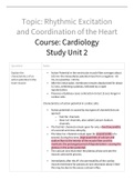 Rhythymic Excitation and Coordination of the Heart: Cardiology. 