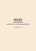 NCLEX Exam NCLEX-PN National Council Licensure Examination(NCLEX-PN)    [ Total Questions: 725 ]A+ RATED