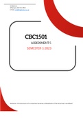CBC1501 ASSIGNMENT 5 SEMESTER 1 2023