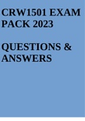 crw1501 exam pack 2023