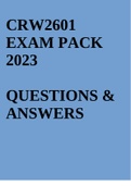 crw2601 exam pack 2023