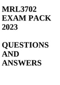 mrl3702 exam pack 2023