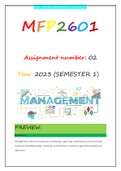 MFP2601 ASSIGNMENT 2 S1 2023