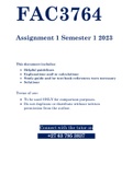 FAC3764 - ASSIGNMENT 01 SOLUTIONS (SEMESTER 01 - 2023)