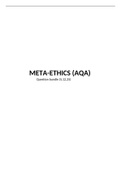Meta ethics (EXAM FULL BUNDLE)