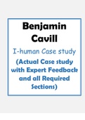 Benjamin Cavill I-human Case study 2023 (Actual Case study with Expert Feedback and all Required Sections) Benjamin Cavill I-human