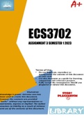ECS3702 Assignment 3 (Detailed Answers) Semester 1 2023 (Due 10th April 2023) 