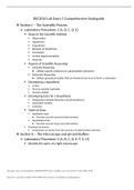 BSC2010 Lab Exam 1 Comprehensive Studyguide.