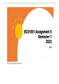 ECS1501 Assignment 5 (QUIZ) Semester 1 2023 FULL SOLUTIONS. DISTINCTION GUARANTEED!