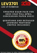 LEV3701 Exam Pack (Latest Updated for 2023) *Old until Concession exam April 2023 paper !
