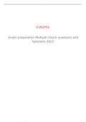 CUS3701 Exam Multiple choice questions & Solutions 2023