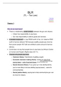 BRL 310, lecture notes, textbook summary and case law - up to theme 6 (trade and pre-trade).