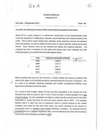 MMB716 or MMB726 Analytical methods: Assignment B PLUS MEMO
