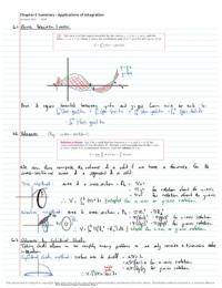 MAM1000W Chapter 6 Written Summary (Stewart Calculus:  4E)