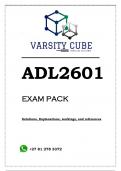 ADL2601 EXAM PACK 2023