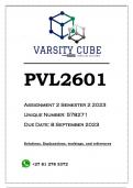 PVL2601 Assignment 2 (ANSWERS) Semester 2 2023 (578271 ) - DISTINCTION GUARANTEED