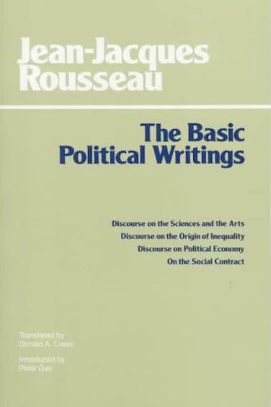 Rousseau--The Basic Political Writing ("Discourses on Inequality" and "On the Social Contract")