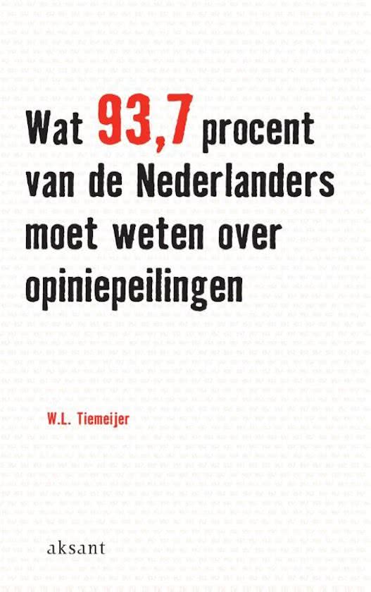 Samenvatting alle verplichte hoofdstukken Tiemeijer - Wat 93,7 procent van de Nederlanders moet weten over opiniepeilingen