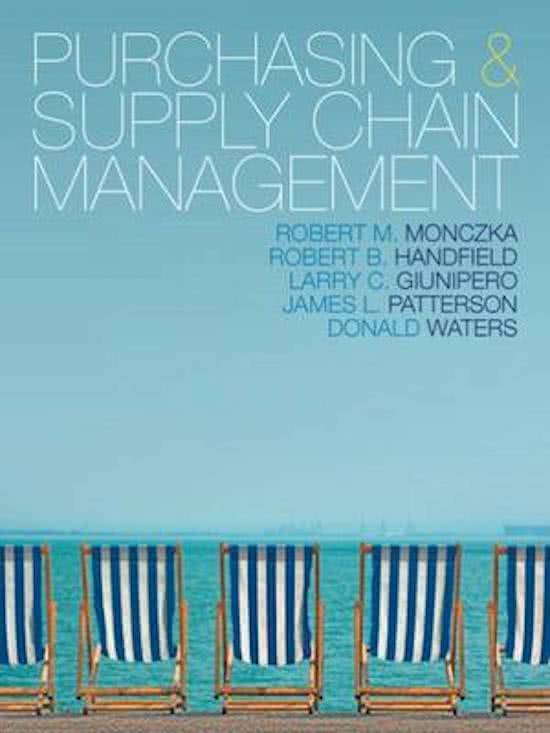 Purchasing and Supply Chain Management