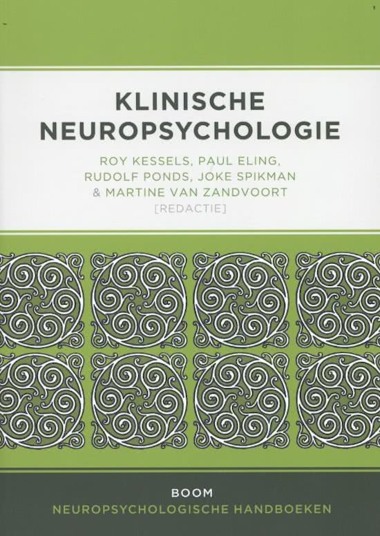 Samenvatting cognitieve- neuropsychologie