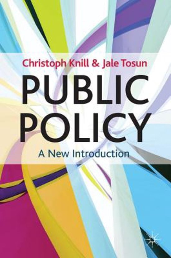Summary  Public Policy: A New Introduction 