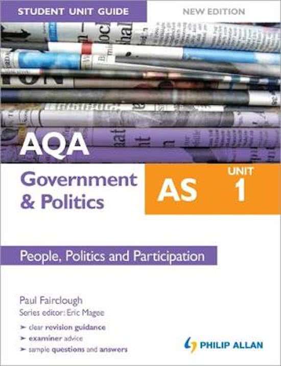 AQA AS Government & Politics Student Unit Guide New Edition