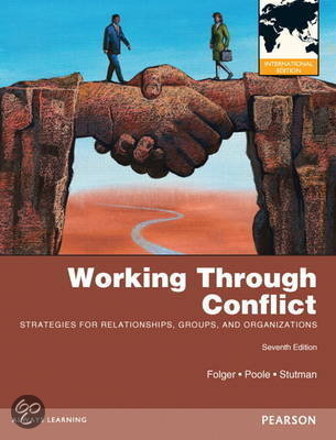 Samenvatting van: Working through conflict, Folger, J.P./Conflicthantering