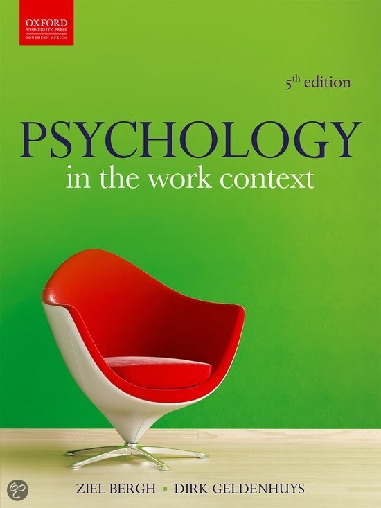 Psychology in the Work Context