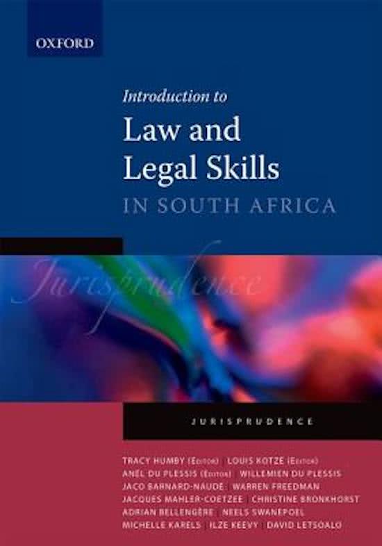 Introduction to law and legal skills 